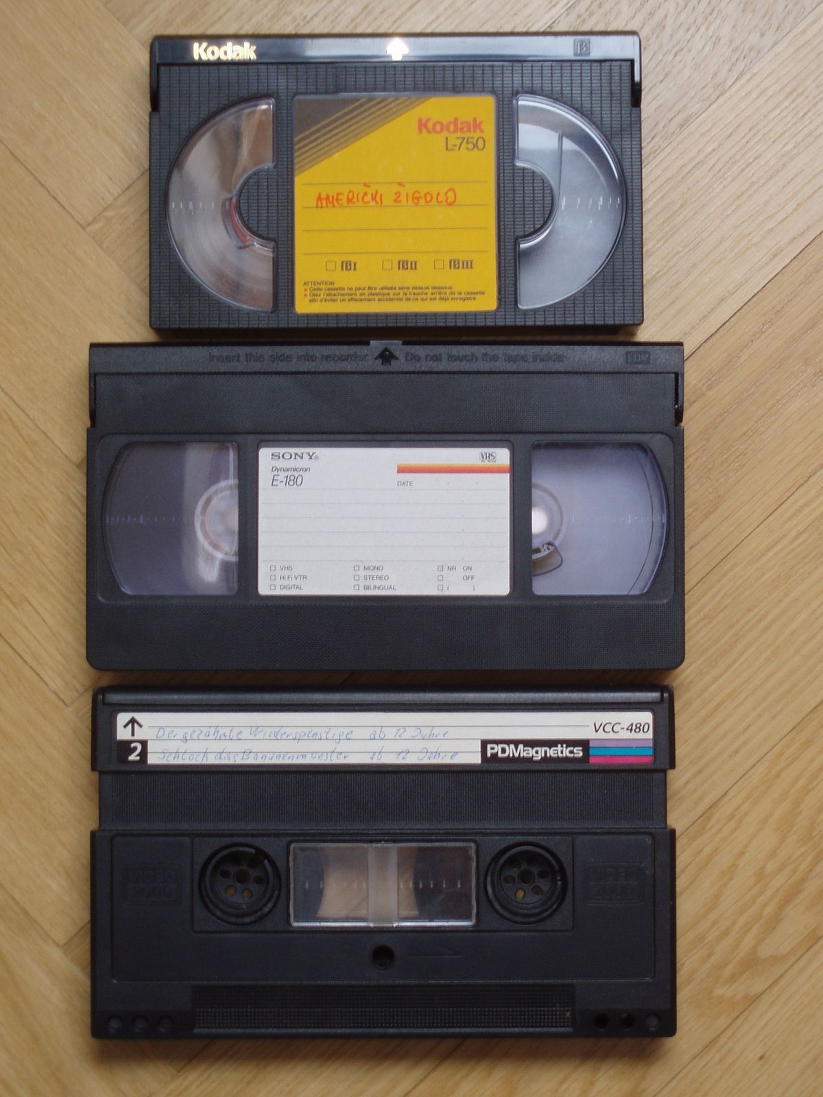 Videobanden uit de jaren '80: Betamax, VHS en Video2000